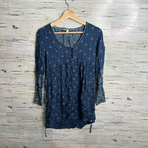 Element blue long sleeve dress size xs